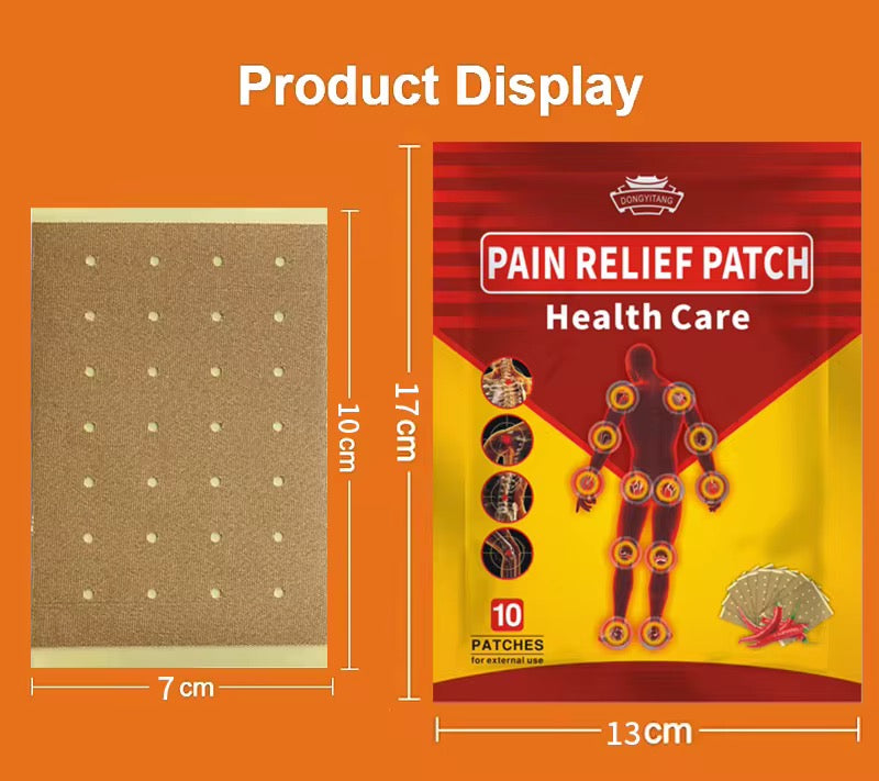 10 Back Pain Patch Cervical Neck Back Pain Pepper Capsicum Plaster Patch
