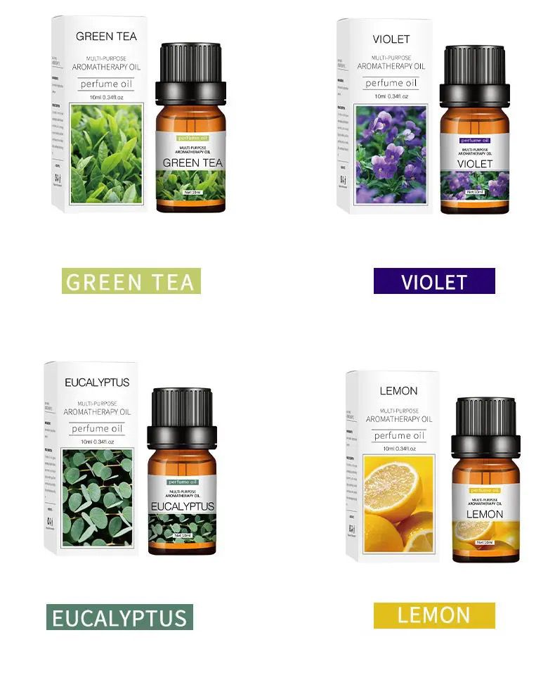 10x10ML Fruity Essential Oils Set ā Refreshing Aromas for Relaxation