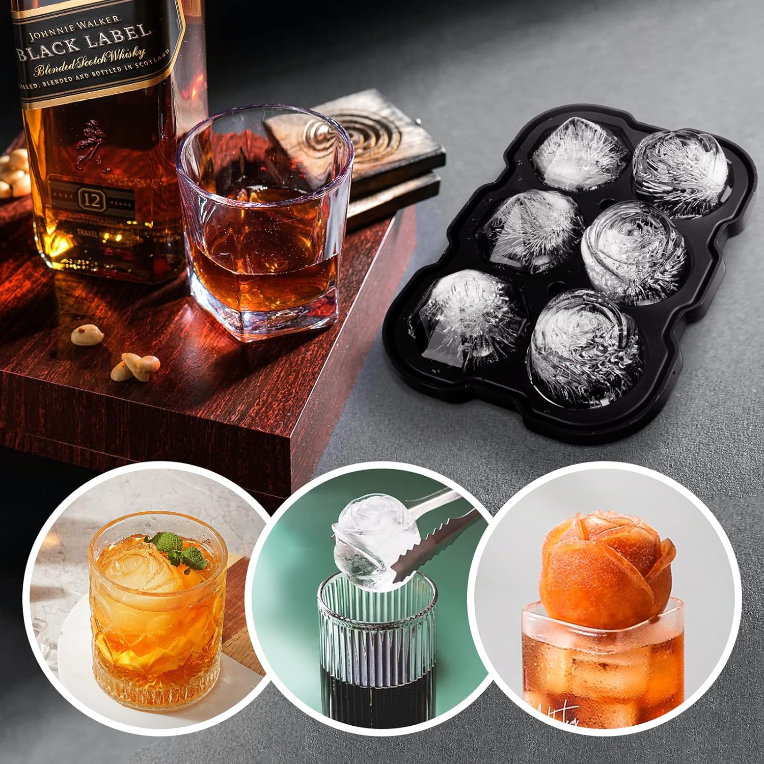 Rose & Diamond Silicone Ice Cube Tray