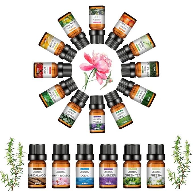 10x10ML Fruity Essential Oils Set – Refreshing Aromas for Relaxation